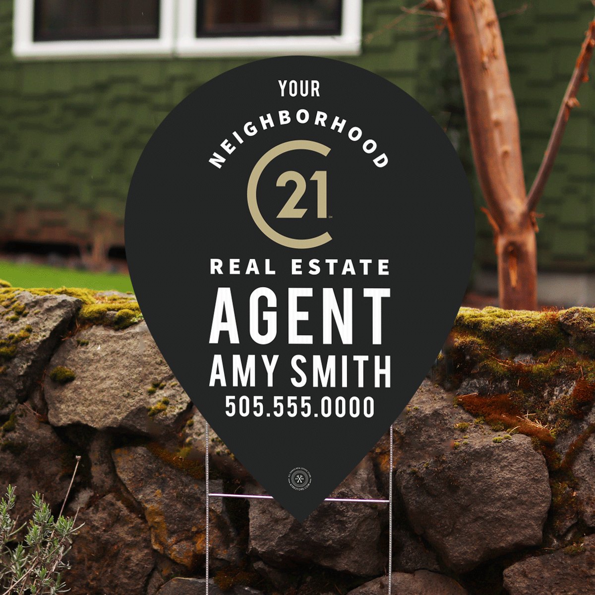 C21 - Personalized Neighborhood Agent Map Pin - All Things Real Estate