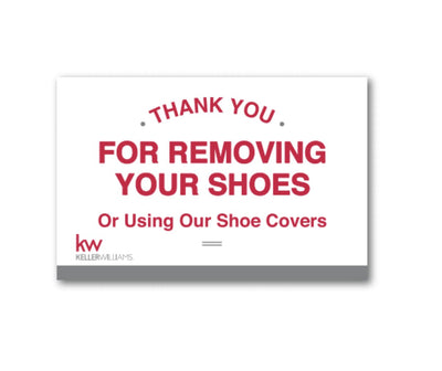 Keller Williams Shoe Sign - White - All Things Real Estate