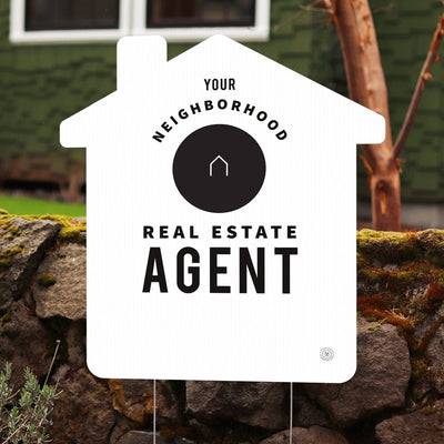 Your Neighborhood Agent House-Shaped Sign No.1 - House - All Things Real Estate